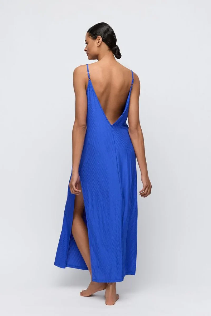 Maillots de bain Marie Jo - Robe de bain longue Emly bleu électrique – Image 5