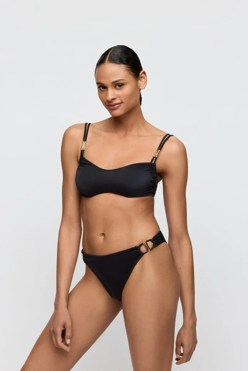 Maillots de bain Marie Jo - Culotte de bikini brésilienne Hello Sunset noire – Image 4