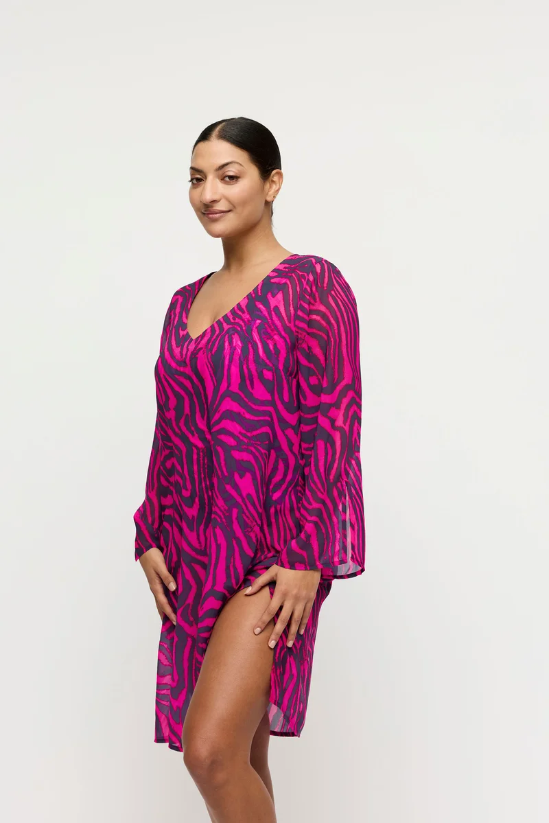 PrimaDonna Maillots de bain - Malabo Maillots de bain Kaftan Hot Pink Zebra – Image 4