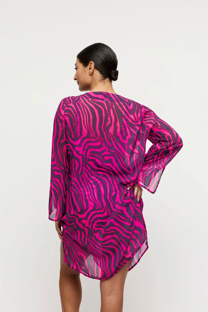 PrimaDonna Maillots de bain - Malabo Maillots de bain Kaftan Hot Pink Zebra – Image 5