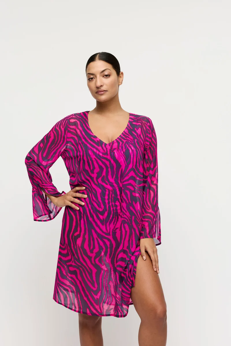 PrimaDonna Maillots de bain - Malabo Maillots de bain Kaftan Hot Pink Zebra – Image 3