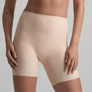ByeBra - Gaine dos nu (Maintien léger) Short beige taille mi-haute dos nu
