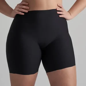 ByeBra - Gaine dos nu (Maintien léger) Short noir taille mi-haute dos nu