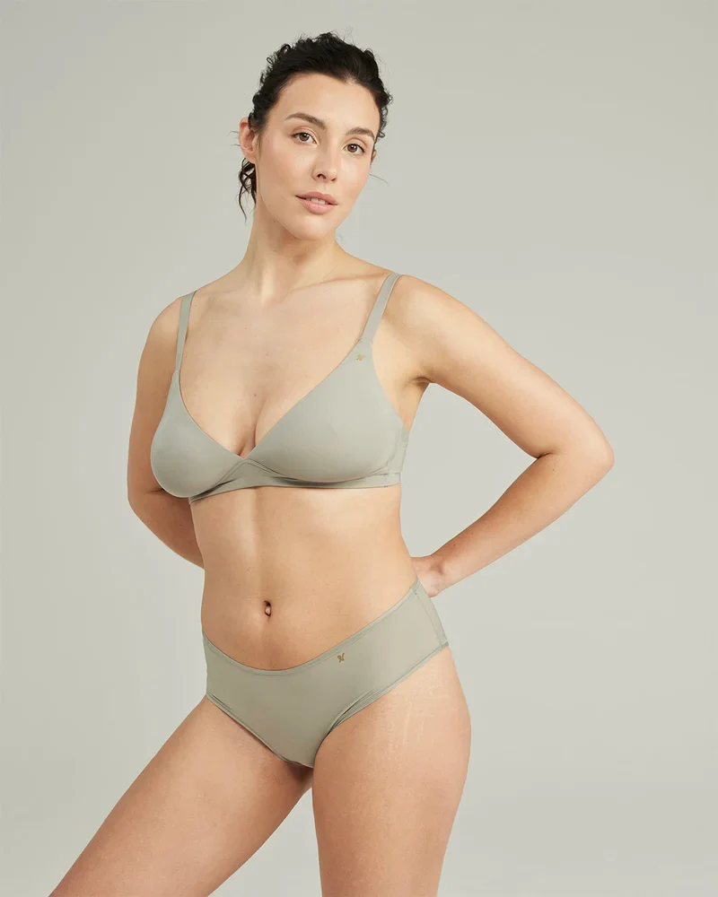Nudea - Soutien-gorge Stretch Easy Does It Vert sauge – Image 3
