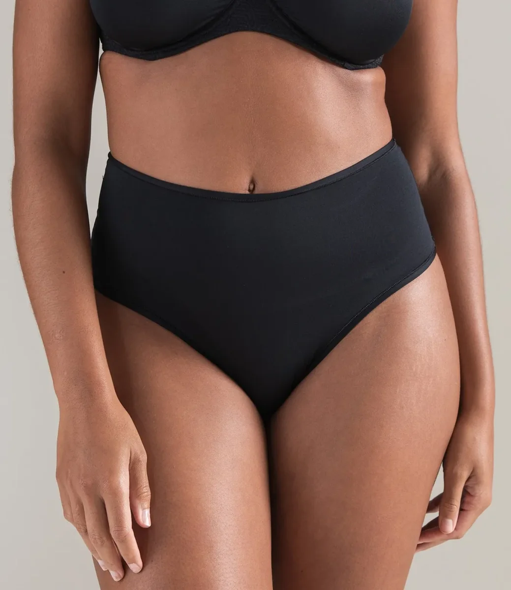 Nudea - Lot de 3 culottes taille haute stretch rose/blanc/sauge – Image 4