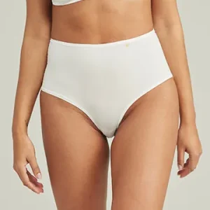 Nudea - Culotte taille haute stretch blanche