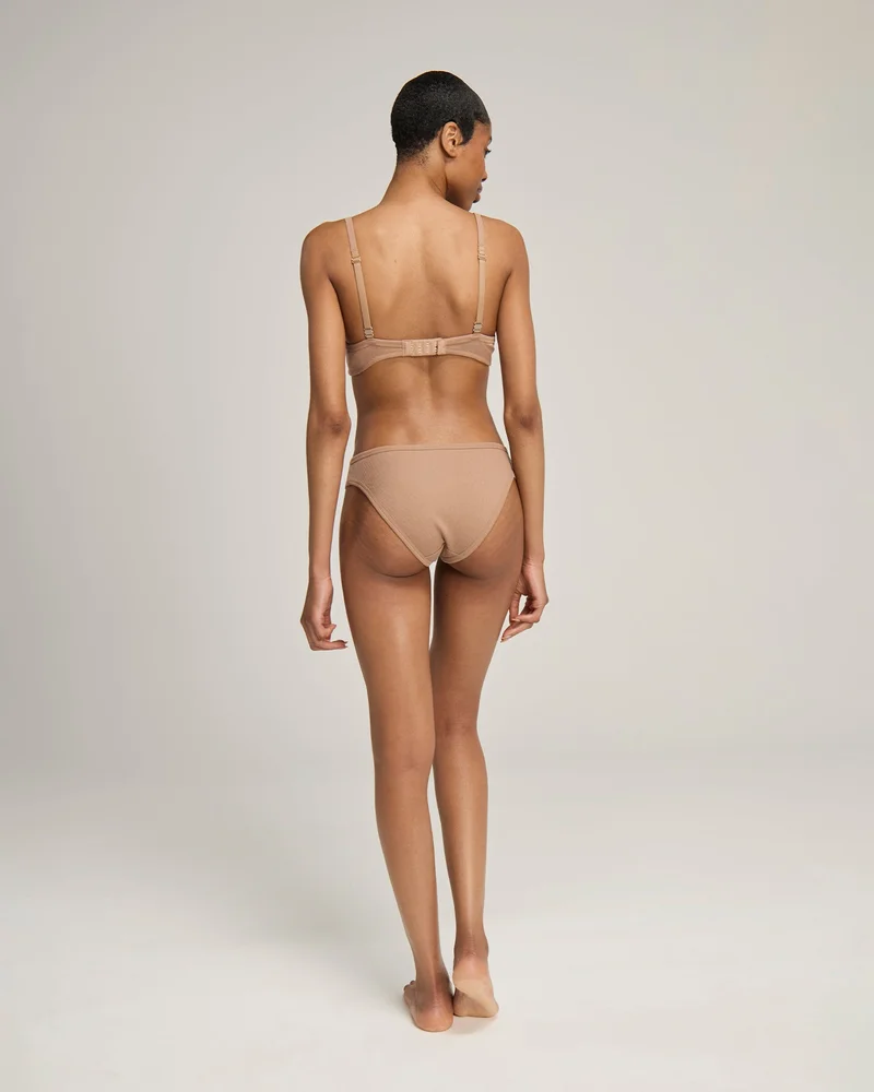 Nudea - Lot de 2 mini-culottes en coton bio couleur moka – Image 5