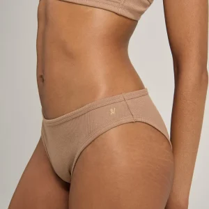 Nudea - Lot de 2 mini-culottes en coton bio couleur moka