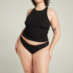 Nudea - Gilet classique en coton biologique noir