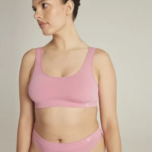 Nudea - Crop top sans coutures en TENCEL rose