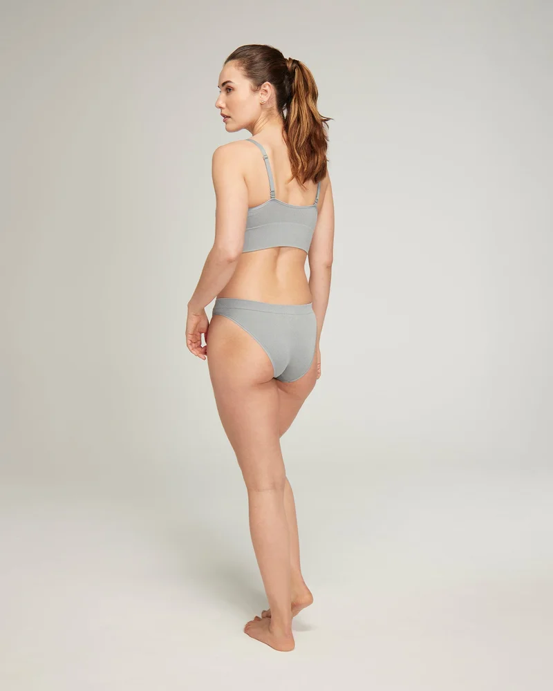 Nudea - Culotte taille haute sans coutures TENCEL Gris orage – Image 5
