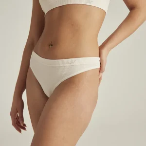 Nudea - Lot de 3 strings sans coutures en TENCEL, blanc/rose/gris