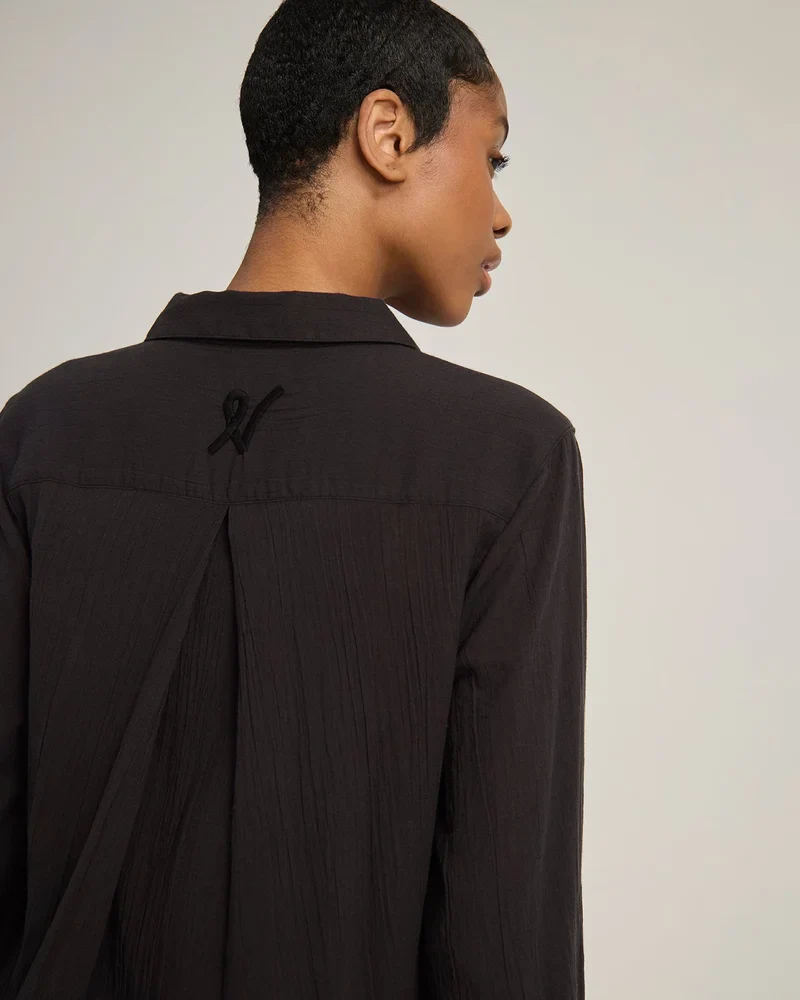 Nudea - Chemise maxi noire – Image 6