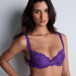 Aubade - Soutien-gorge rembourré plongeant Danse Des Sens Prune Épicée