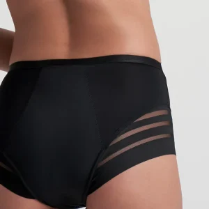 ByeBra - Culotte menstruelle anti-fuites, modèle hipster en dentelle, flux moyen, noire