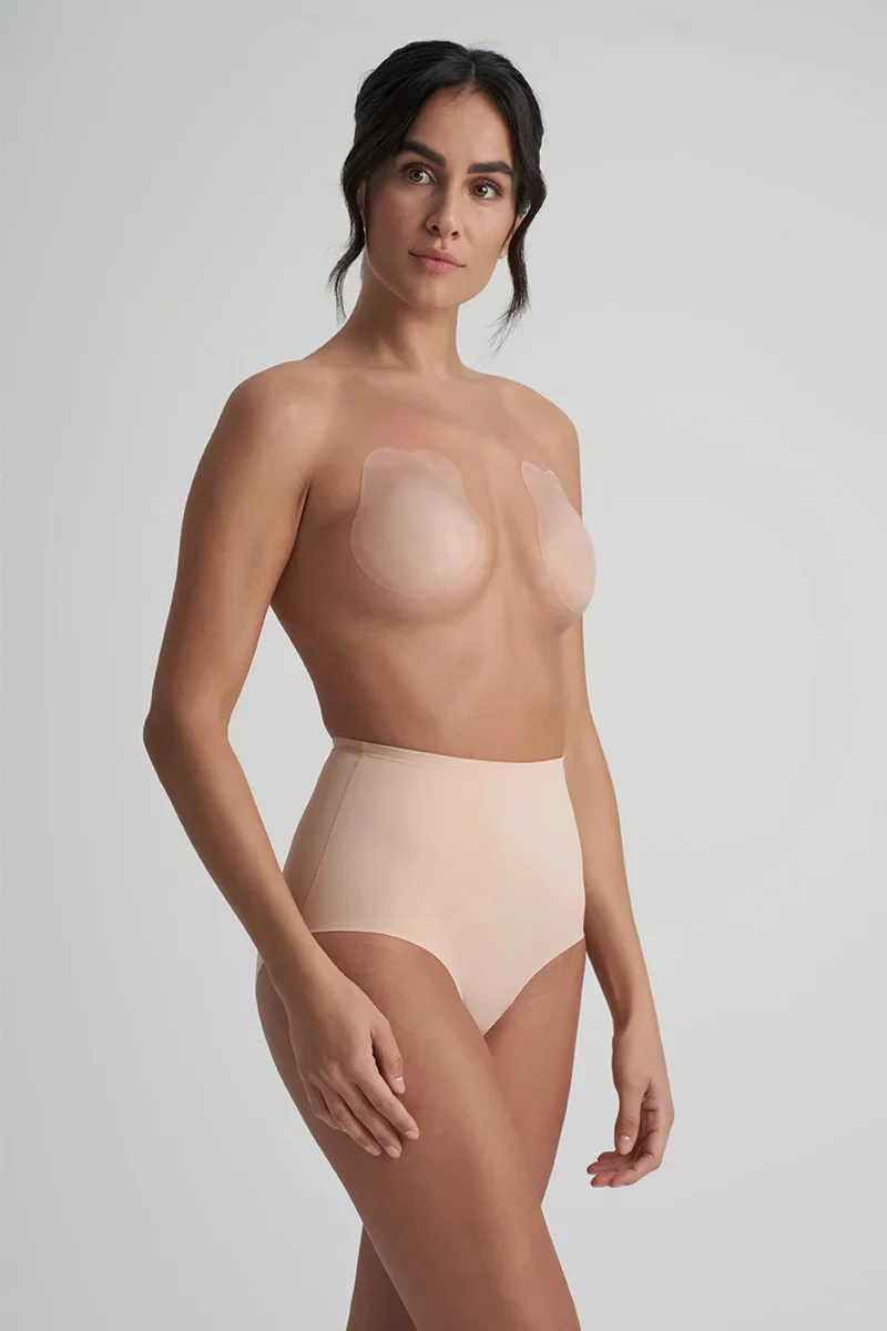 ByeBra - Soutien-gorge push-up et rehausseur Rabbit, bonnets en silicone beige – Image 3