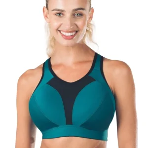 Royce - Soutien-gorge de sport à fort impact Aerocool Émeraude