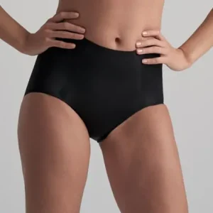 ByeBra - Smooth Essentials (Maintien moyen) Culotte taille mi-haute, lot de 2, noire