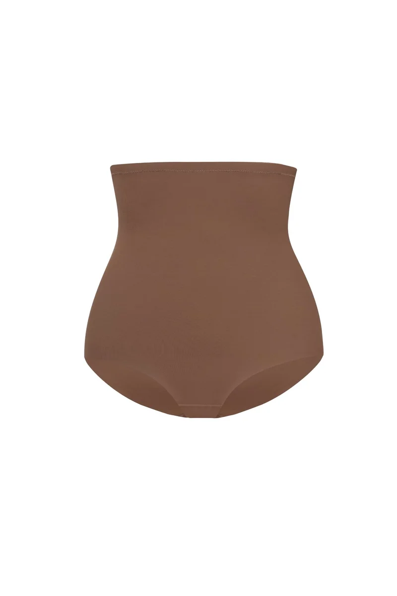 ByeBra - Culotte gainante sculptante (Maintien fort) Taille haute Cacao – Image 6