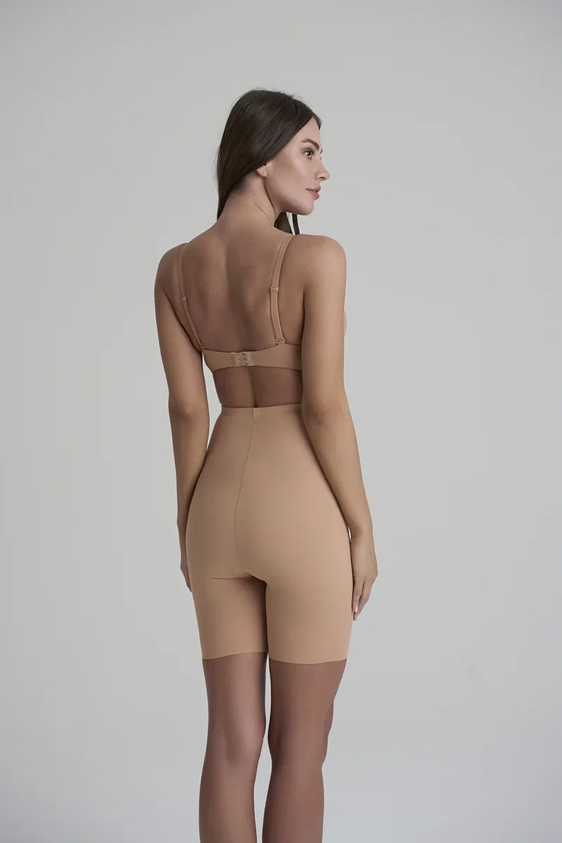 ByeBra - Gainant sculptant (Maintien fort) Shorty taille haute Honey – Image 5