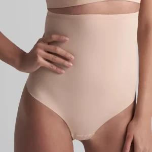 ByeBra - Lingerie sculptante (Maintien fort) String sculptant taille haute Beige