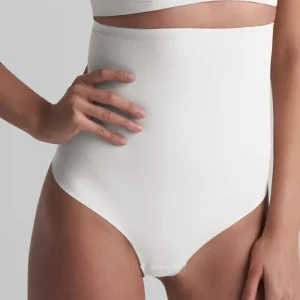 ByeBra - Lingerie sculptante (Maintien fort) String sculptant taille haute Ivoire