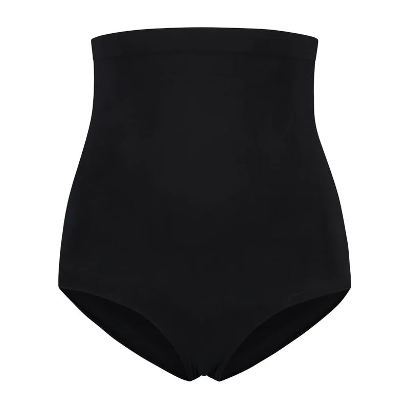 ByeBra - Culotte gainante sans coutures (maintien fort) taille haute noire, douce au toucher – Image 6