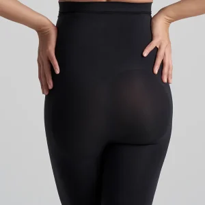 ByeBra - Gainant sans coutures (Maintien fort) Short taille haute noir doux au toucher