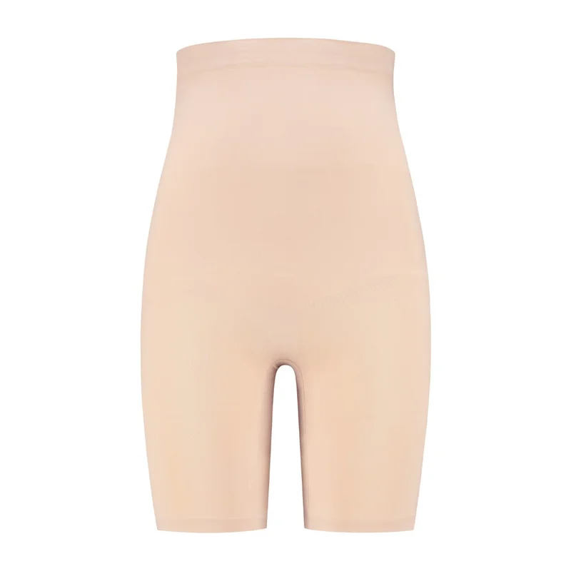 ByeBra - Gainant sans coutures (Maintien fort) Short beige taille haute au toucher doux – Image 6