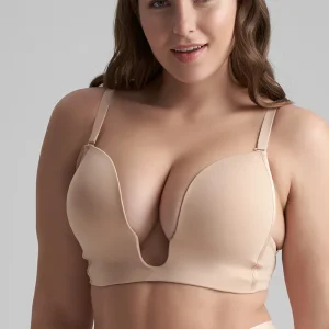 ByeBra - Soutien-gorge plongeant ultra-tendance beige