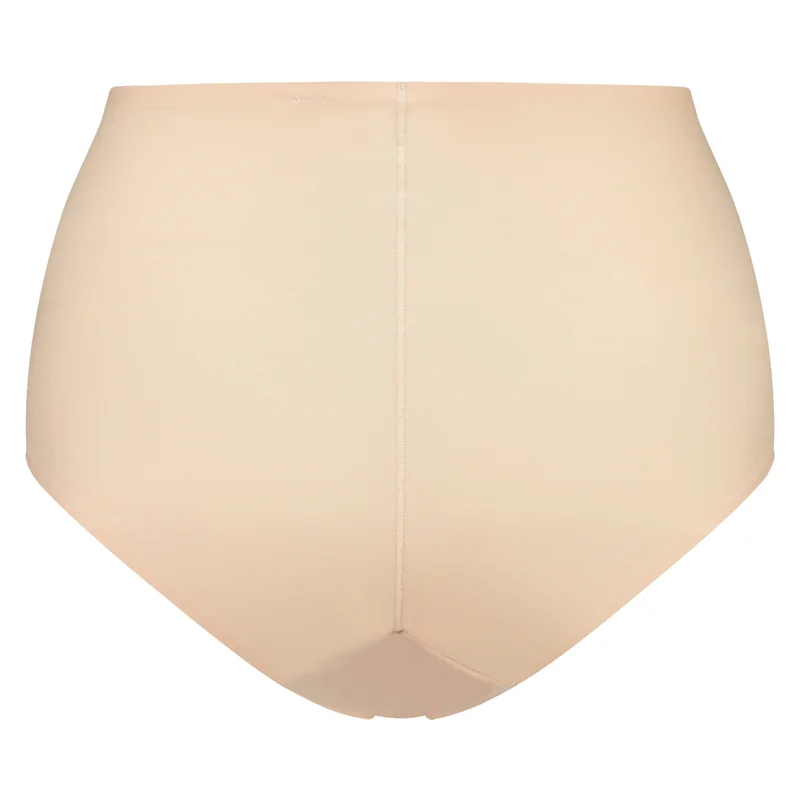 ByeBra - Culotte taille haute extensible beige (taille unique) – Image 6