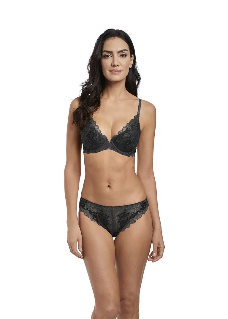 Wacoal - Dentelle Perfection Tanga Charcoal – Image 3