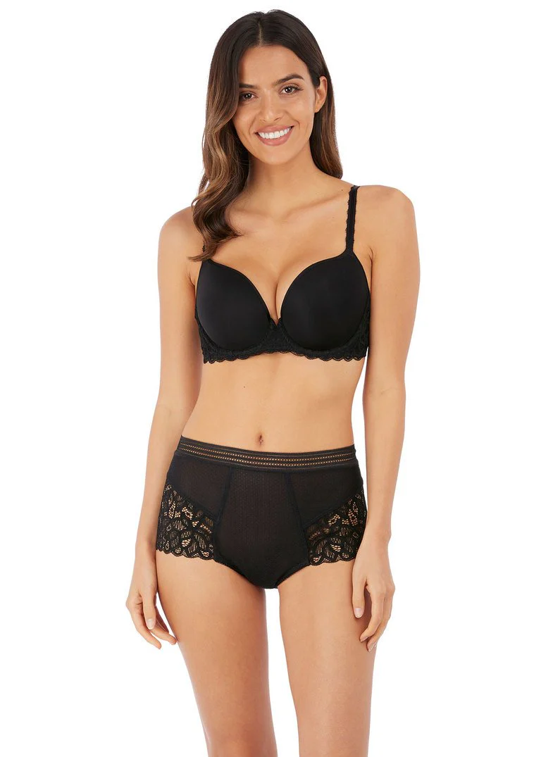 Wacoal - Soutien-gorge Contour à armatures Raffine Noir – Image 3