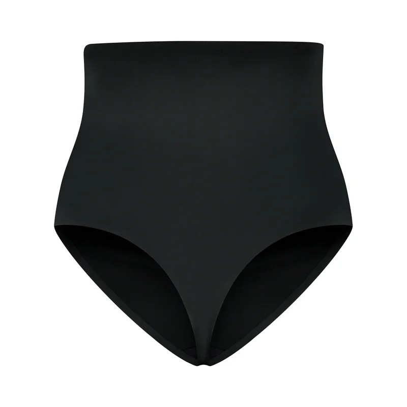 ByeBra - Gainant taille haute (Maintien extra fort) String noir – Image 7