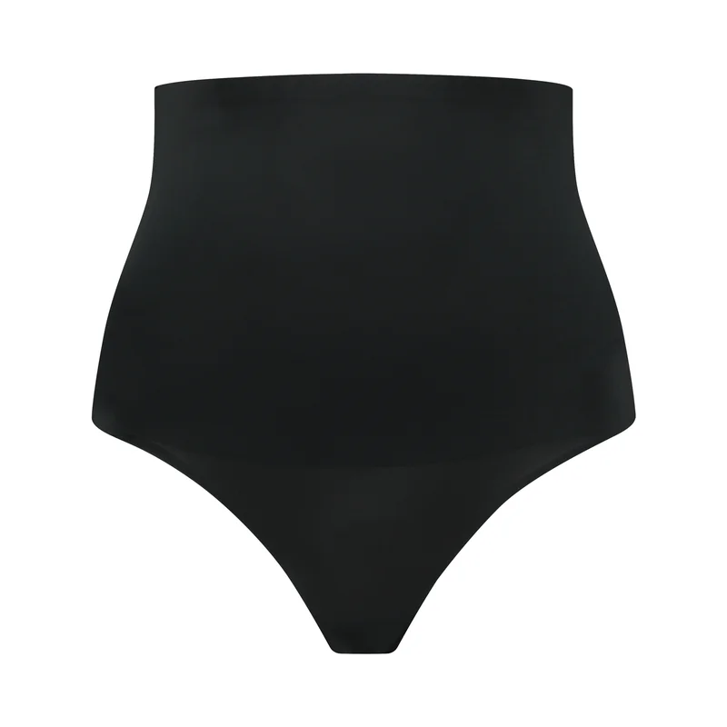 ByeBra - Gainant taille haute (Maintien extra fort) String noir – Image 6