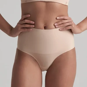 ByeBra - Culotte gainante taille mi-haute beige (maintien extra fort)
