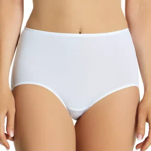 Naomi & Nicole Shapewear - Culotte micro invisible sans coutures, blanche