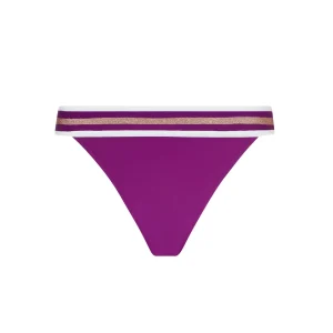 Maillots de bain Lise Charmel - Bikini brésilien taille basse Energie Nautique Cassis Gold