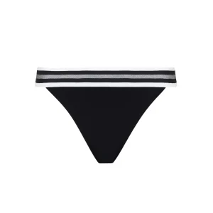 Maillots de bain Lise Charmel - Bikini brésilien taille basse Energie Nautique Noir Silver