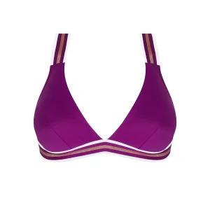 Maillots de bain Lise Charmel - Haut de bikini triangle Energie Nautique Cassis Gold
