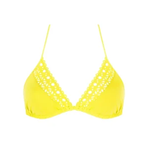 Maillots de bain Lise Charmel - Bikini triangle rembourré souple Ajourage Couture Ajourage Jaune