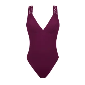 Maillots de bain Lise Charmel - Maillot de bain sans armatures Ajourage Couture Ajourage Prune