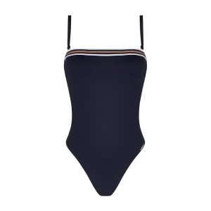 Maillots de bain Lise Charmel - Maillot de bain sans bretelles à coques souples Energie Nautique Encre Nautique