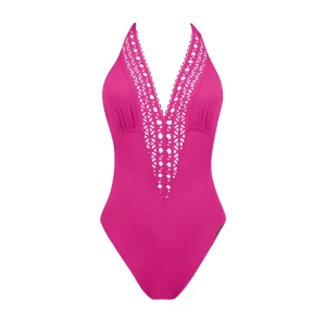 Maillots de bain Lise Charmel - Ajourage Couture Maillot de bain dos nu plongeant devant et dos nu Ajourage Fuchsia