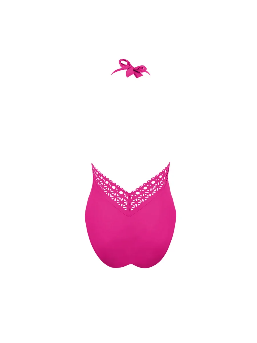Maillots de bain Lise Charmel - Ajourage Couture Maillot de bain dos nu plongeant devant et dos nu Ajourage Fuchsia – Image 3