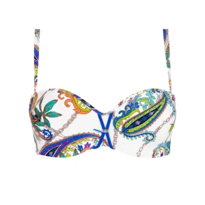 Lise Charmel Maillots De Bain - Odyssee Cashmer Bustier Court Bleu Cashmer