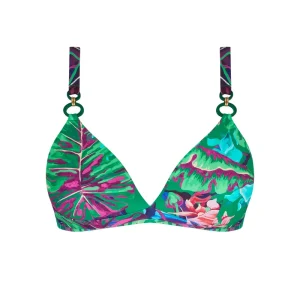 Maillots de bain Lise Charmel - Soutien-gorge triangle rembourré sans armatures Paradis Sauvage Vert Sauvage