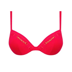 Lise Charmel Maillots De Bain - D'or Et De Chaines Progressive Rembourré Cup Framboise Or