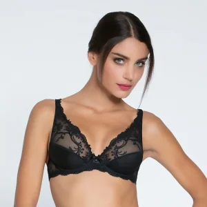 Lise Charmel - Soutien-gorge Push Up Splendeur Soie Glam Noir