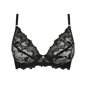 Lise Charmel - Soutien-Gorge 3/4 Bonnet Dressing Floral Noir